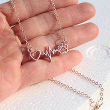 Necklace Heartbeat Paw For Dog Lovers