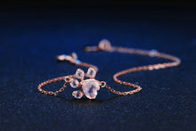 *LIMITED EDITION* Rose Quartz Paw Charm Bracelet