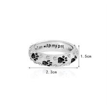 "When I am with my pet, I am complete" Ring For Dog Lovers