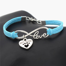 Leather Bracelet Pendant Love Dog