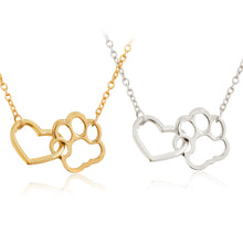 Hollow Paw-Heart Necklace For Dog Lovers