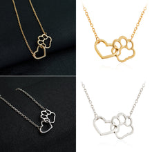 Hollow Paw-Heart Necklace For Dog Lovers