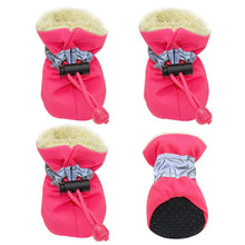 4pcs Waterproof Winter Anti-slip Boots For Dogs