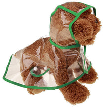 Waterproof Raincoat Transparent Pet Rainwear clothes for Small dogs