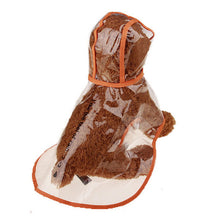 Waterproof Raincoat Transparent Pet Rainwear clothes for Small dogs